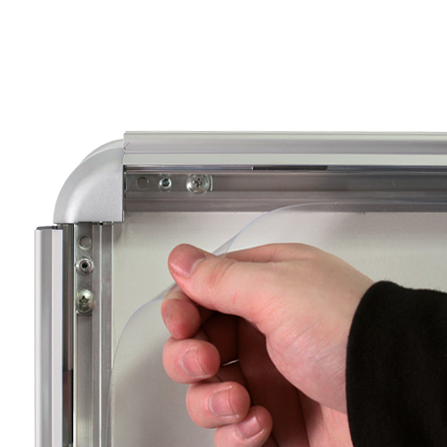 A-Master poster cover sheet designed for use with A-boards and snapframes, featuring anti-glare PET material for clear visibility and UV protection. Ideal for businesses in the UK to safeguard and display promotional content effectively