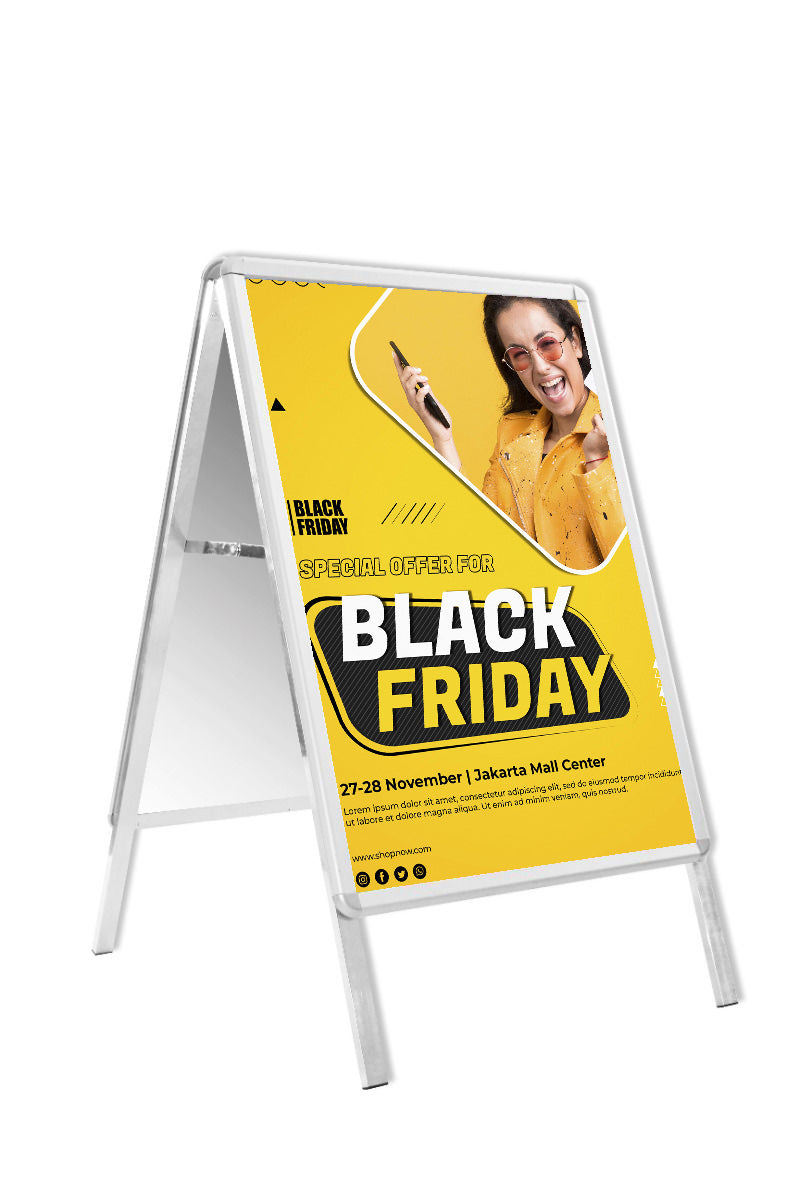 Pavement Sign - A - Board Pro (Silver)