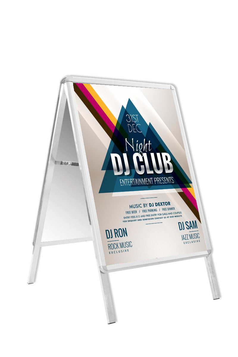 Pavement Sign - A - Board Pro (Silver)