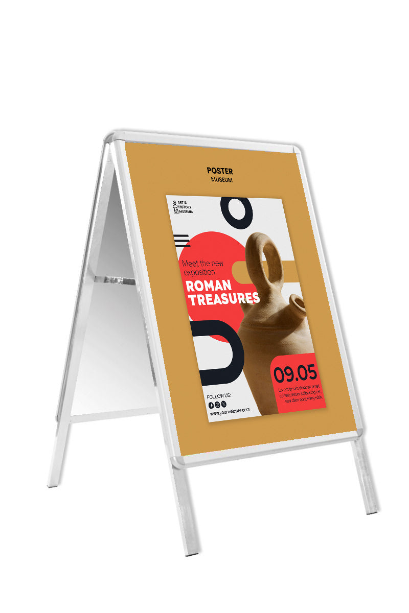 Pavement Sign - A - Board Pro (Silver)