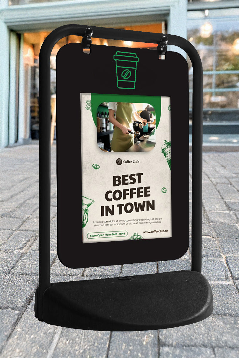 Pavement Sign - Eco Swing Sign - Poster Pocket