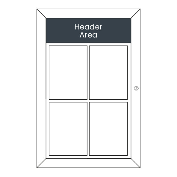 Menu Case for 4 A4 Posters