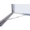 Door stay mechanism designed for noticeboards, showcasing a durable metal construction with hinges and attachments for secure positioning. Ideal for use in businesses across the UK, ensuring doors remain fixed in an open position for convenience and accessibility.