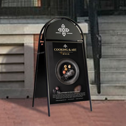 Premium Pavement Sign - Black Frame