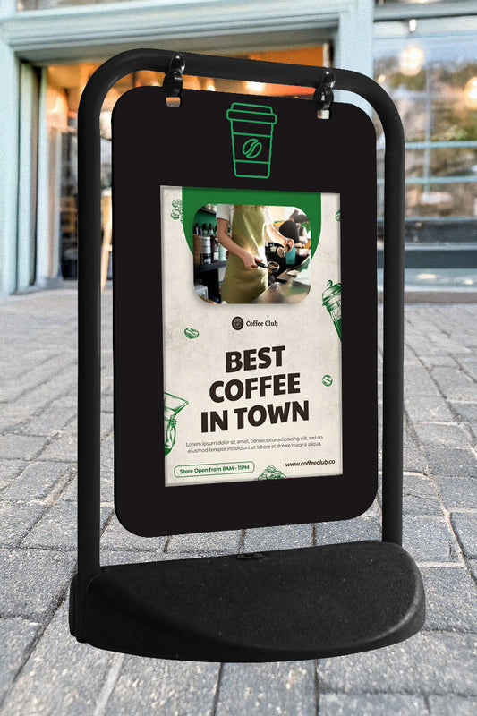 Pavement Sign - Eco Swing Sign - Poster Pocket