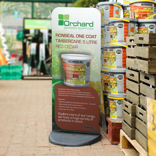 Eco-flex Totem sign advertising outdoor painting services for Arden Centre, showcasing premium-quality signage for businesses in the UK.